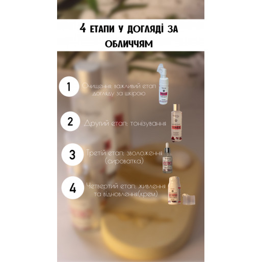 Комплекс для щоденного догляду за обличчям з гіалуроновою кислотою . ( для всіх типів шкіри )